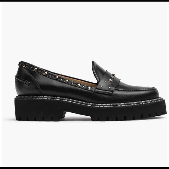 🆕Jon Josef loafers, black calf leather with studs - Picture 5 of 8